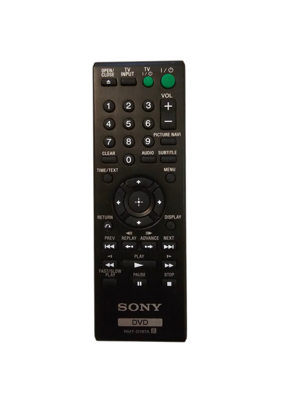 Sony RMT-D197A DVD Player Remote Control OEM Genuine Replacement Tested